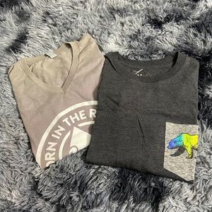 BUNDLE — 2 tshirts LGBTQ rainbow